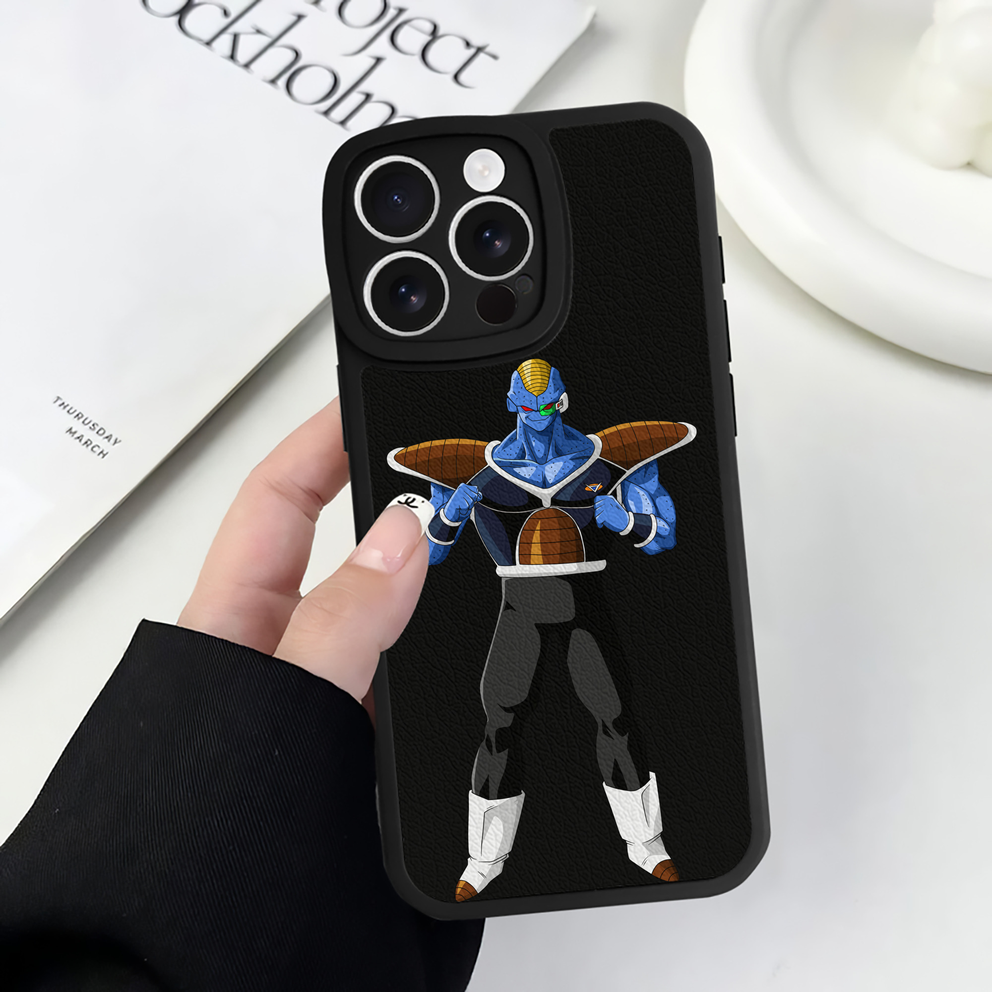 （画像用） ドラゴンボール DRAGON BALL 【iPhone 16シリーズ対応】シリコンスマホケース（レザー調） 材質：シリコン